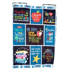 Inspirational Teacher Educator School Classroom Fleece Blanket Collectible‎ Gift